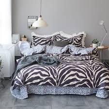 Black And White Cheetah Print Bedding Black And White Zebra Print Bedding Bedspread Bedroom Sets White Bed Set White Bedding Print Bedding
