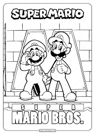 I hope you enjoy these pictures to print and color. Free Printable Super Mario Bros Coloring Page Mario Coloring Pages Super Mario Coloring Pages Mickey Coloring Pages