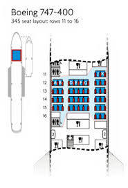 Explanatory Seating Chart For Boeing 747 400 Boeing 747 8i