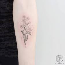 Single Needle Forget Me Nots Tattoo On The Left Inner Forearm Single Needle Tattoo Forget Me Not Tattoo Tattoos