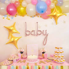 Maybe you would like to learn more about one of these? Buy Aekopwera Baby Shower Decorations With Twinkle Twinkle Little Star Balloon Garland Kit For Baby Shower Backdrop Pink Blue And Gold Online In Indonesia B08j29frw4