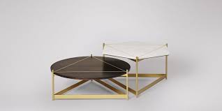 Table décor candles & holders baskets & boxes. Libra Semi Nesting Coffee Table In Mango Wood Marble Brass Coffee Table Nesting Coffee Tables Table