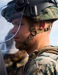 A U.S. Marine with Special Purpose Marine Air-Ground