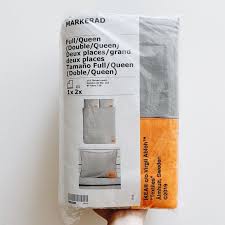 Ample storage space is hidden neatly under the bed in 2 large drawers. Off White Bedding Virgil Abloh X Ikea Duvet Set Poshmark