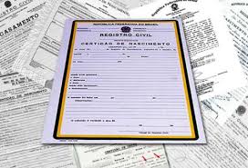 Resultado de imagem para certidão de nascimento