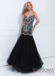 Tony Bowls Black Mermaid Gown 114746