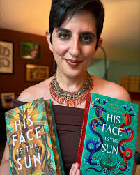 This is me sitting in Elizabeth Peters' writing room for the first time,  soaking up the magic she left behind. For anyone who doesn't know,  Elizabeth Peters was the pseudonym for Barbara