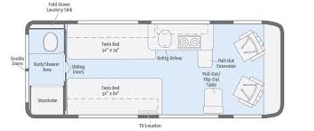 Travato Floorplans Winnebago Rvs Class B Rv Floor Plans Class B Rv