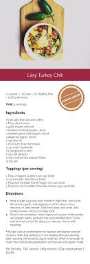 Smart Healthy Happy Easy Turkey Chili Medifast Recipes Greens Recipe