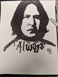 Harry Potter silhouette sketch by Rlopresti