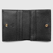 ✈ get express delivery & free returns on your order. Black Leather Card Case Wallet Gucci Us
