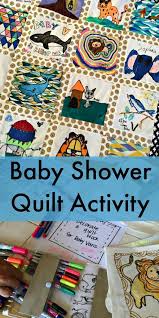Blog Archive Creative Baby Shower Activity Idea Hand Drawn Quilt Blocks Baby Shower Gifts For Boys Creative Baby Shower Baby Shower Crafts