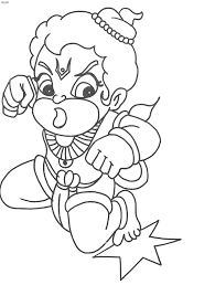 Also hanuman drawing cartoon available at png transparent variant. Hanuman Coloring Pages Coloring Home