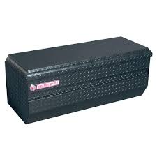 Weather Guard 47 In Gloss Black Aluminum Full Size Chest Truck Tool Box 674 5 01 The Home Depot In 2020 Truck Tool Box Truck Tools Tool Box