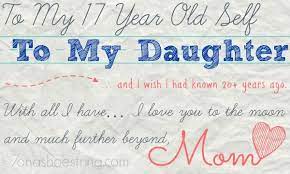 May your birthday be filled with splendor and love. To My 17 Year Old Self To My Daughter Birthday Quotes For Daughter Old Quotes Letter To My Daughter