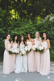 Garden Inspired Estate Wedding Wedding Bridesmaid Blush Bridesmaid Dresses