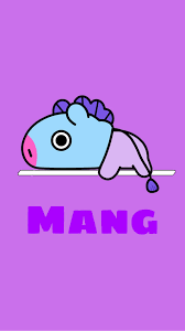 Berisi kumpulan foto bts versi kartun/fanart. Freetoedit Mang Bt21 Bt21mang Wallpaper Purple Cartoon 1024x1822 Wallpaper Teahub Io