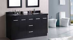 With one makeup cabinet, cosmetic mirror, sink, and puckering faucet, such compelling facilities are definitely a beautiful sight. 15 Black Bathroom Vanity Sets Home Design Lover