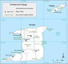 Within the context of local street searches, angles and compass directions are very important, as well as ensuring that distances in all directions are shown at the same scale. Map Of Trinidad And Tobago With Major Cities And Key Natural Capital Assets Download Scientific Diagram