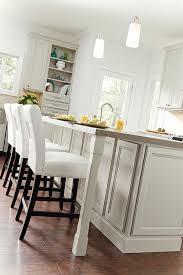 Several kitchen island legs are simple in design, relying on simple grooved wood or flat stainless steel. Metro Column Island Leg Homecrest Cabinetry