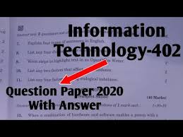 Explanation are given for understanding. Cbse Class 10 Information Technology Question Paper With Answers Code 402 Aglasem Schools