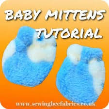 These no scratch baby mittens were made out our flannel for my babies but these can easily be made with two lighter cotton fabric pieces for those hot summer babies. Easy Baby Mittens Sewing Bee Fabrics