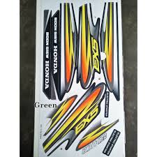 The ex5 comes with drum front brakes and drum rear brakes. Honda Ex5 7 High Power Sticker Stripe Shopee Malaysia