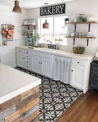 They make use of stools in this particular kitchen, and it's as vibrant as any white kitchen space could be. 20 Black And White Tile Floor Kitchen Magzhouse
