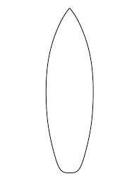 Surfboard Pattern Use The Printable Outline For Crafts Creating Stencils Scrapbooking And More Free Pdf Template Surfboard Craft Surfboard Surf Shack Vbs