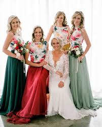 Trending Now Two Piece Bridesmaids Looks Two Piece Bridesmaid Dresses Printed Bridesmaid Dresses Bridesmaid