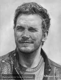 Drawing Print of Chris Pratt as Star Lord/Peter Quill in Guardians of the  Galaxy (Finale)
