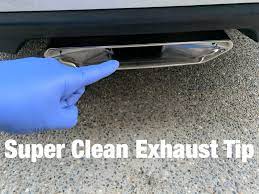 Super Clean Your Exhaust Tip How To Remove A Thick Layer Of Carbon Buildup Super Clean Car Care Cleaning