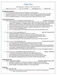 Health Care Business Analyst Resume New Claims Analyst Resume Example Insurance And Finance