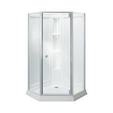 Shower stall, free standing, mnpt, 74 3/4 h. Complete Your Bathroom Shower With Lowes Shower Stall Design 18 Corner Shower Kits Corner Shower Shower Kits