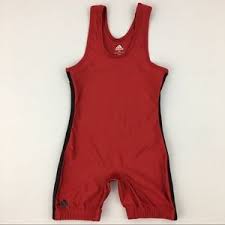 Adidas Youth Wrestling Singlet Red Youth Large