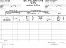 Plafonul de la care o pfa/pfi/ii/if este obligata sa plateasca tva a fost majorat de la 220.000 lei la 300.000 lei. Nota De Intrare Receptie Neplatitor De Tva Format A4 Tipar Fata 100 File Carnet