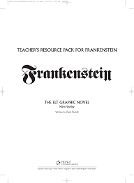 Teachers Resource Pack For Frankenstein