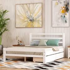 Sitton twin storage platform bed with drawers. Amazon Com Full Platform Bed Frame With Two Storage Drawers Baysitone Full Size Bed Frame With Headboard 10 Wood Slats Support 500 Lbs Weight Capacity No Box Spring Needed