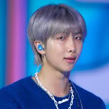 namjoon in platinum silver hair colour🫴 ~Yun_lover🎨