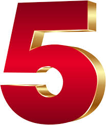 3d Number Five Red Gold Png Clip Art Image Clip Art Art Images Valentines Scrapbook