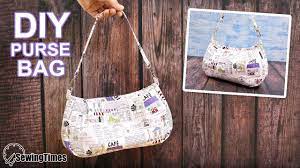 Diy Shoulder Purse Bag Cute Handbag Sewing Tutorial Sewingtimes Shoulder Bag Diy Purses Leather Card Holder Wallet