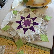 A Quilt Pattern I Designed A Paper Pieced Golden Wedding Ring Quilt Patchwork Quilts Wedding Ring Quilt Quilt Patterns