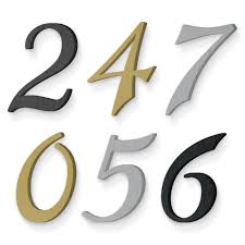 Adhesive mailbox numbers, 3 inch x 12 inch, custom numbers & street name. Bayside Custom House Numbers House Numbers Hanging Letters On Wall