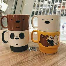Stain on the mug is easy to be washed off. Ready Stock We Bare Bears Stackable Mugs Kitchen Appliances On Carousell