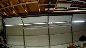 I Love This Installing 4 Led Light Fixtures On My Overhead Garage Door Youtube