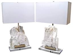 This genuine selenite ice crystal is sourced direct from our mines in utah, hand picked, transported, river cleaned and loved all by aaron k metz. Modern Utah Ice Selenite Stone Table Lamp Set Of 2 Contemporary Lamp Sets By Add Custom Lighting Furniture Houzz