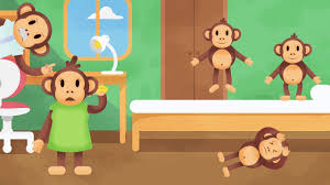 Bes Kucuk Maymun Five Little Monkeys Ingilizce Turkce Cocuk Sarkisi Youtube
