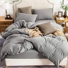 We started to manufacture top quality sports apparel and professional sports jerseys for european market more than 15 years ago. Amazon Com Pure Era Jersey Knit Duvet Cover Set 100 T Shirt Cotton Bedding Super Soft Comfy Dark Grey King With Zipper Closure 3pc Set 1 Comforter Cover 2 Pillow Shams Kitchen Dining