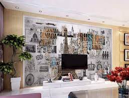 And though it doesn't necessarily stand out. Amazon Com Murwall City Wallpaper Eiffel Tower Wall Mural Country Typography Wall Decor Paris Wall Art Architects Office Design Cafe Decor Living Room Young Room Handmade