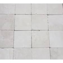 4x4 italian white carrara tumbled marble tile. Botticino 4 In X 4 In Tumbled Marble Tile